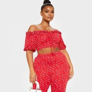 2 piece floral ditsy set